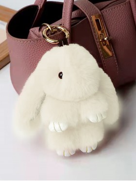 Cute Bunny Plush Key Chain